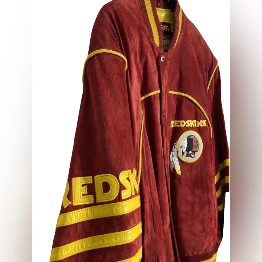 Carl Banks x GIII MEN’S SUEDE LEATHER WASHINGTON REDSKINS JACKET Size 2XL VGC - Picture 4 of 15